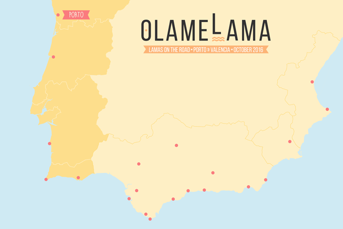 Roadtrip - Map Full - Lamas on the road - Olamelama blog