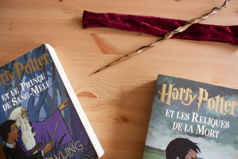 Harry Potter tag - Livres et baguette - Olamelama